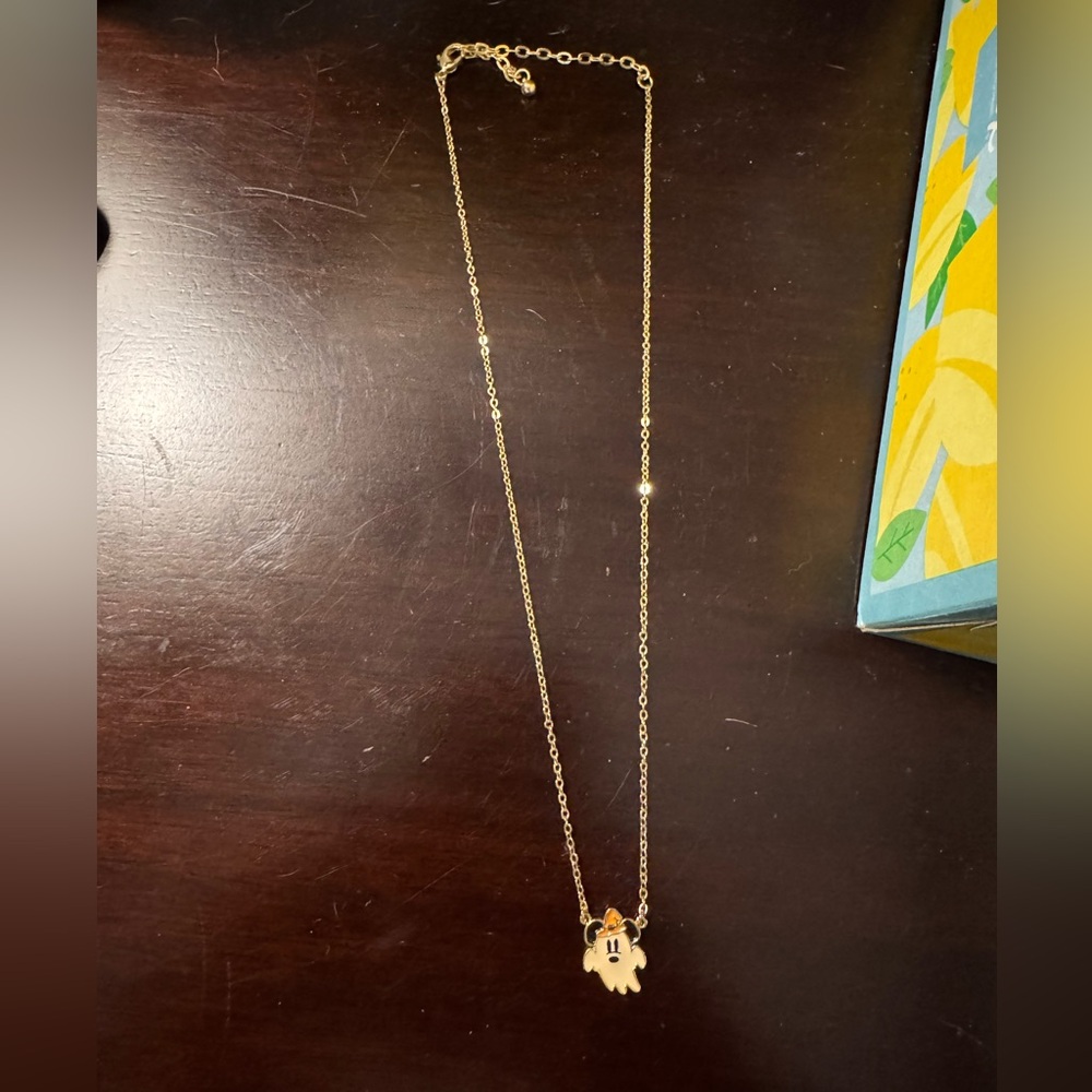 Mickey Mouse Ghost necklace 16 in with extender - Picture 1 of 1